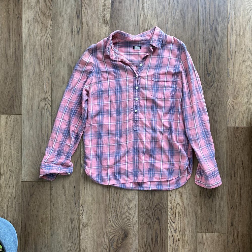 J. Crew | Flannel Popover Shirt